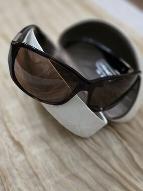 Coach Brown Lens Women's Sunglasses with White Case with FREE Case